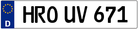Trailer License Plate
